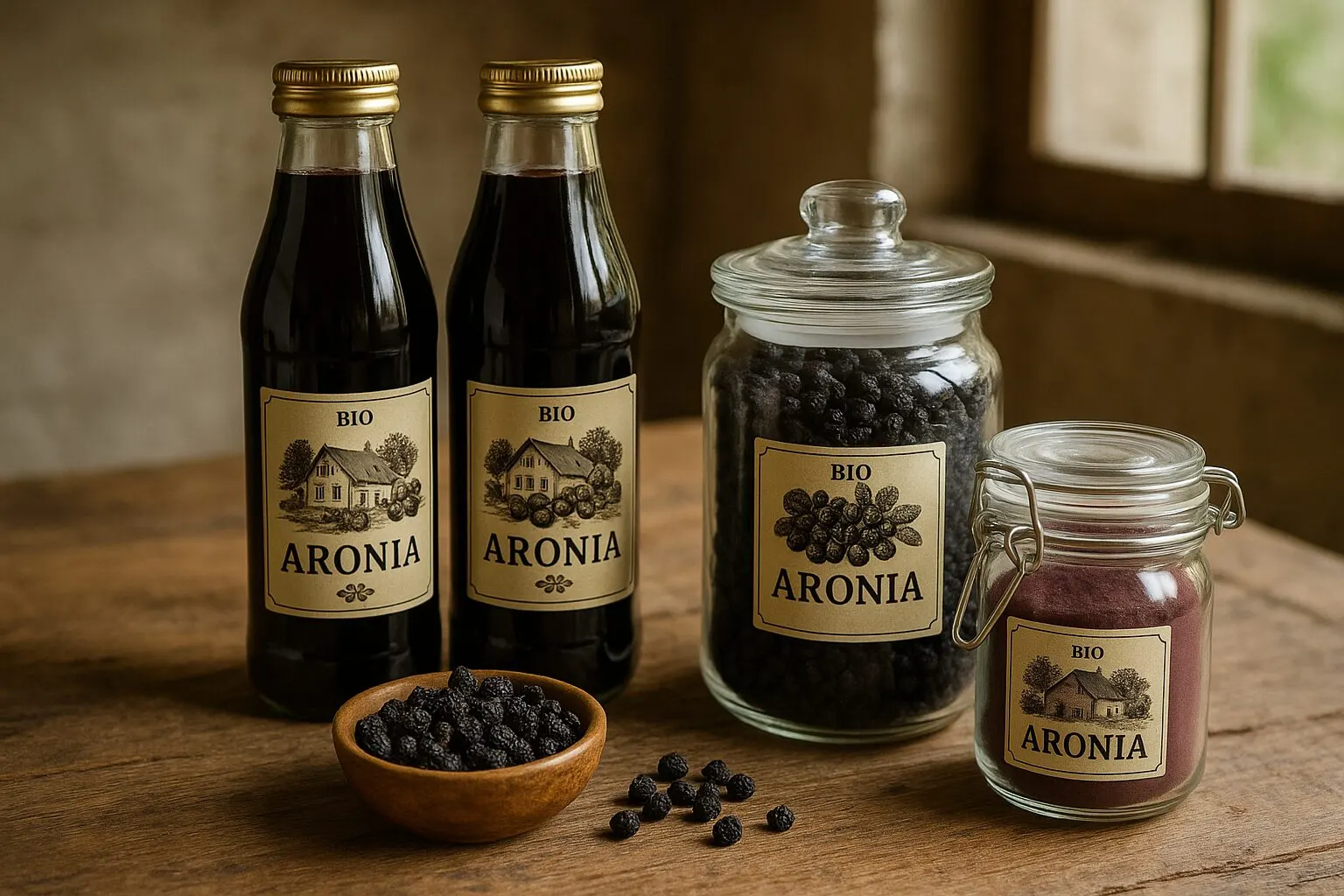 Von der Pflanze zur Marke – Aronia Produkte und Vermarktung