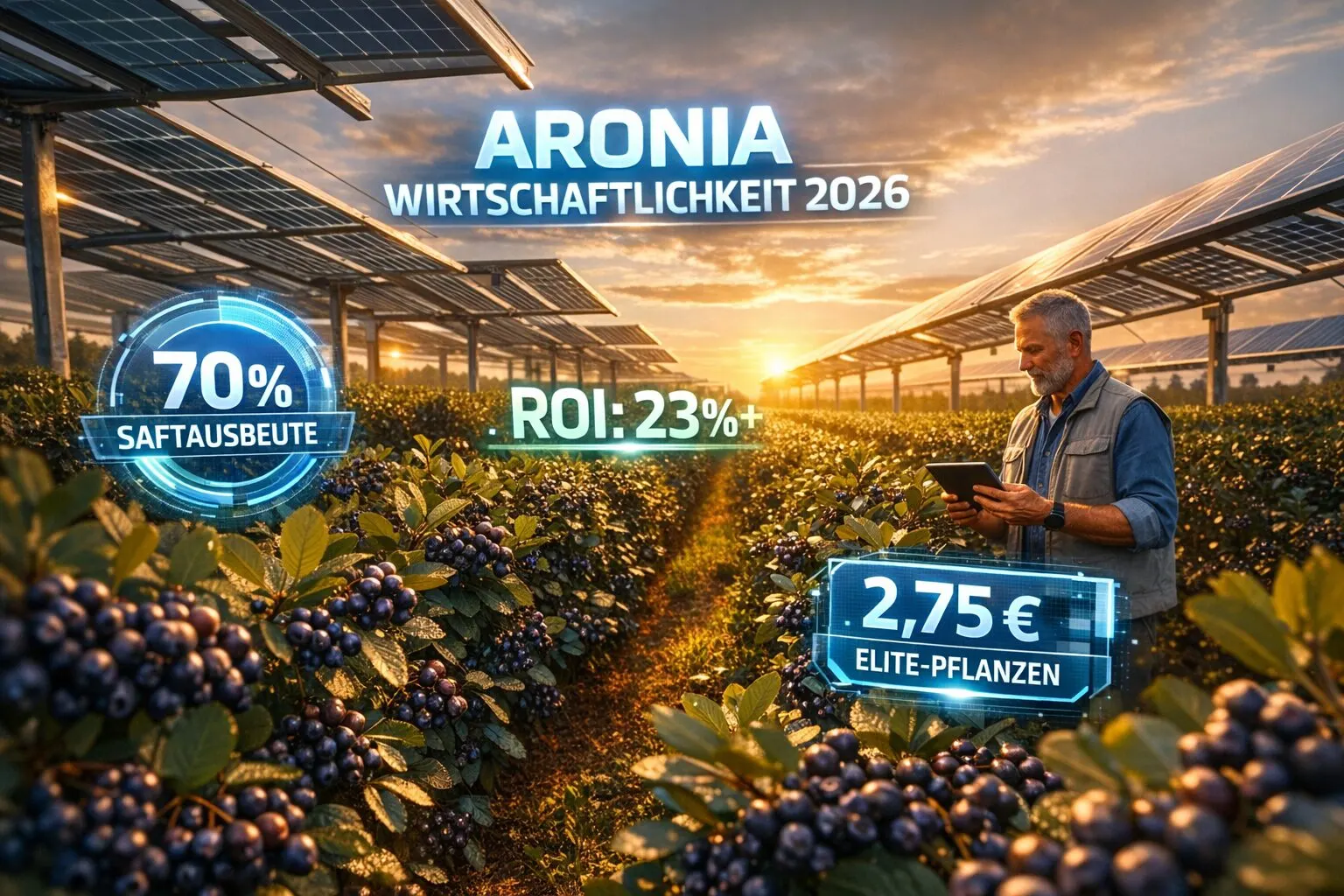 Lars Grossmann Aronia Wirtschaftlichkeit Strategie 2026